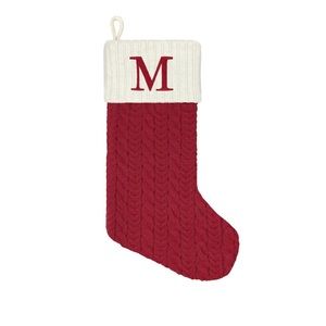 St. Nicholas Monogrammed Stocking “M”